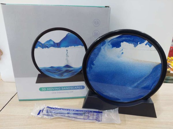 3d Moving Sandscapes Frame | Moving Sand Lamp Frame - NQ MART