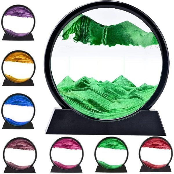 3d Moving Sandscapes Frame | Moving Sand Lamp Frame - NQ MART