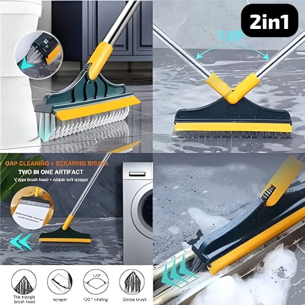 Magic 2-in-1 Floor Brush | Saaf Safai Bina Jhukay | Built-in Wiper