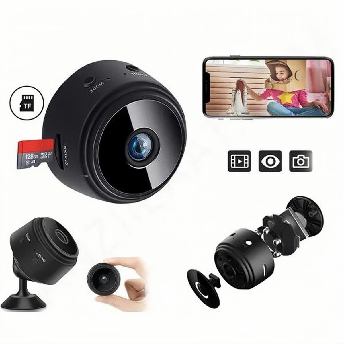 9 Mini WiFi Camera – Wireless Hidden Security Cam with HD Video