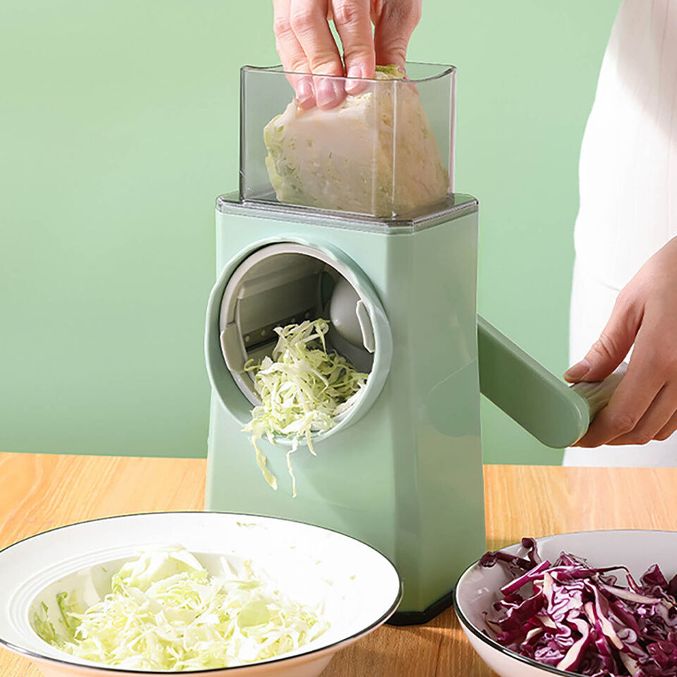 Vegetable Cutter Multifunctional Manual Rotary Cheese Grater Shredder - NQ MART