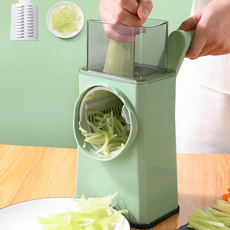 Vegetable Cutter Multifunctional Manual Rotary Cheese Grater Shredder - NQ MART