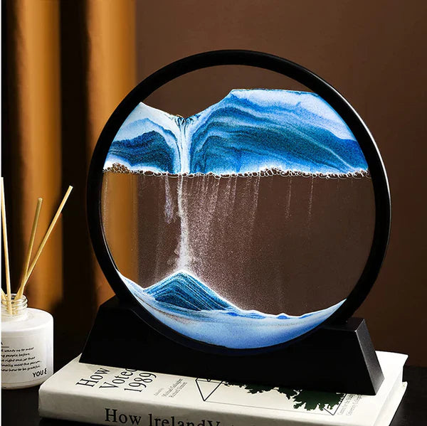 3d Moving Sandscapes Frame | Moving Sand Lamp Frame - NQ MART