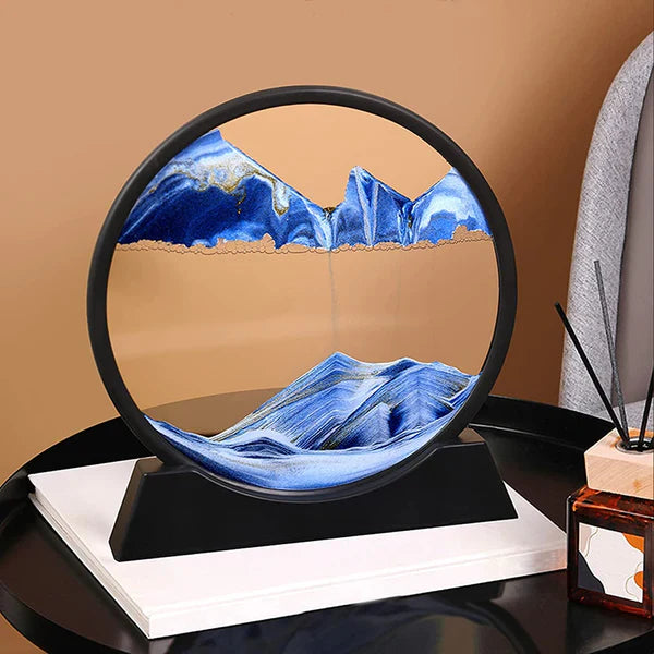 3d Moving Sandscapes Frame | Moving Sand Lamp Frame - NQ MART