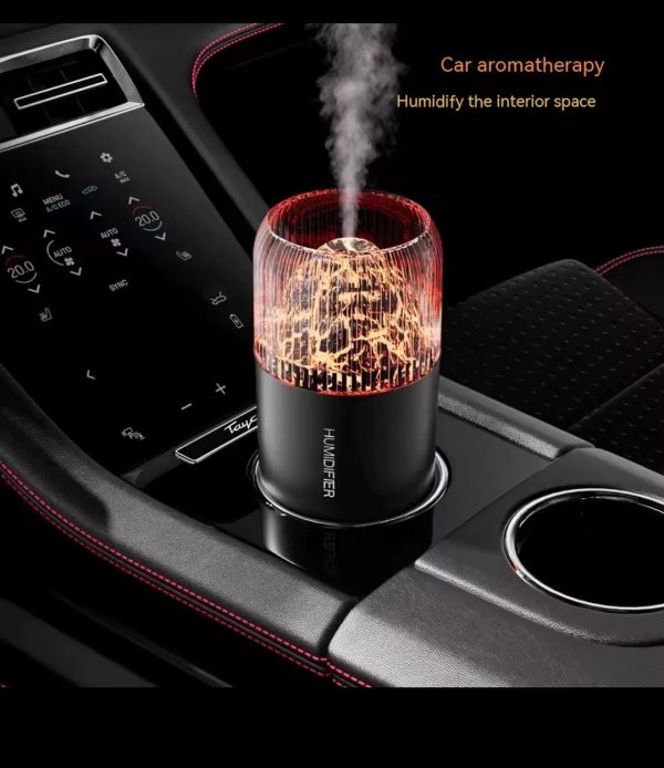 Volcano Usb Mini Air Humidifier Car Mist Spray Maker Aroma Essential Oil Diffuser Purifier Colorful Night Live - NQ MART